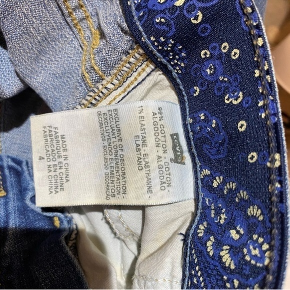 Levi’s Perfect Waist Capri Denim Jeans 4 Blue - Picture 4 of 6